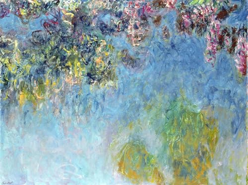 Impresión de alta definición cuadro Monet glicine decoración elegante 60x90