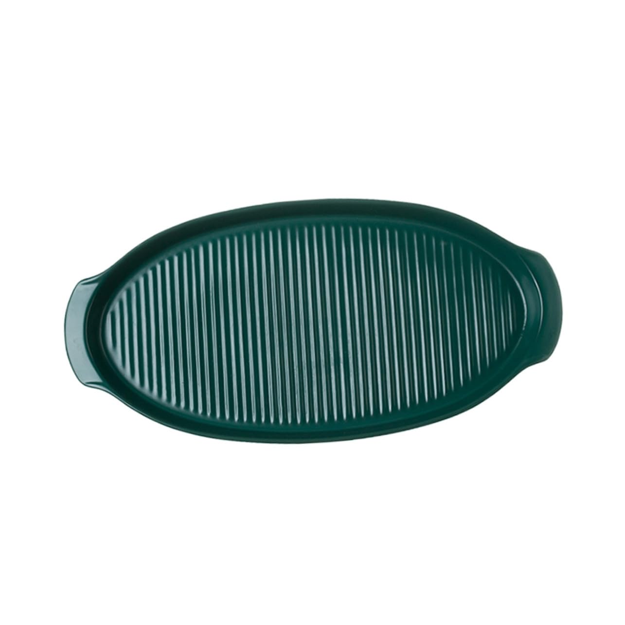 Plat à four ovale pour cuisson et service ERINGOGO en céramique verte repas convivial
