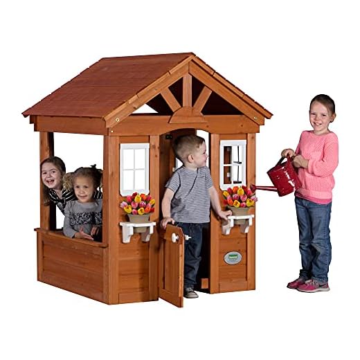 Backyard Discovery Columbus All Cedar Wood Playhouse