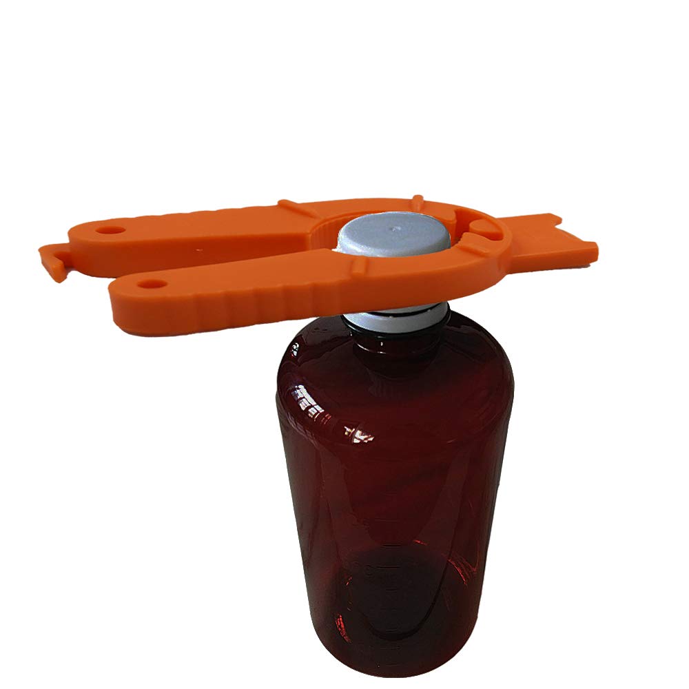 2 Apribottiglie Multifunzionali e Divertenti, Apribottiglie Facile in Plastica 4 in 1, Adatto per Anziani, Mani Deboli, Artrite