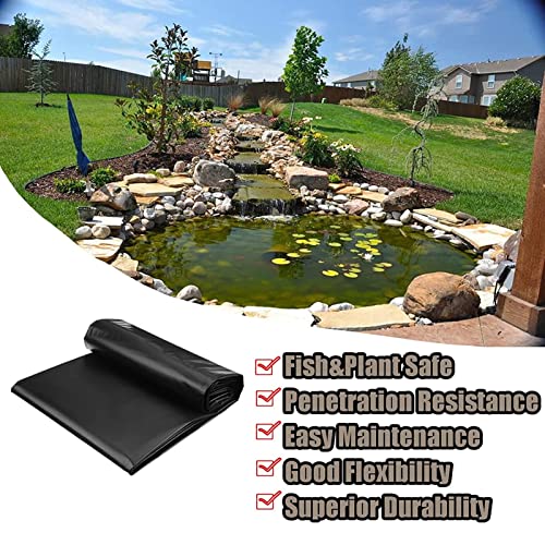 Bâche pour étang souple contre les fuites d'eau bâche noire 1x3m