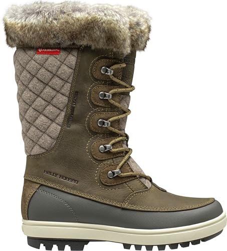 Image of Helly Hansen Womens Garibaldi VL Insulated Winter Boots | Insulated Waterproof Nubuck Leather, Faux Fur Lined, Eco Ortholite Comfort Footbed, Max-Grip Outsole