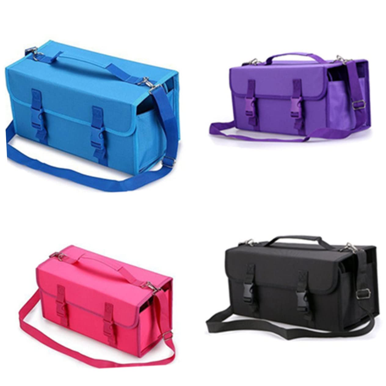 Uonlytech Borsa Portapenne Con Cerniera Custodia Portapenne Ad Alta Capacità Con Tracolla Scomparti Borsa Con Cerniera Custodia Per Pennarelli
