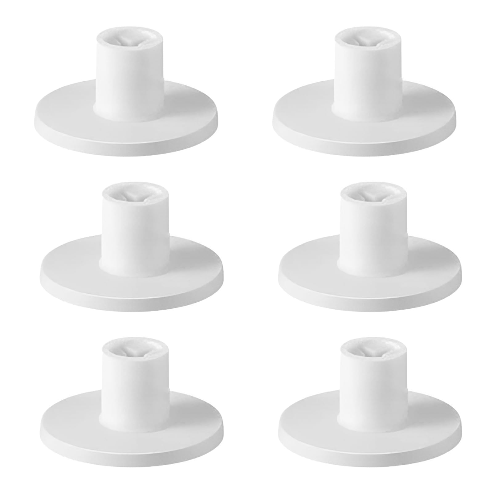 KxrTpx 6Pcs Rubber Golf Tees for Mats, Driving Range Golf Tees with Tee Holder, Winter Golf Tees Rubber on String, Set of Six White Golf Tees, 21 x 53 x 16 cm