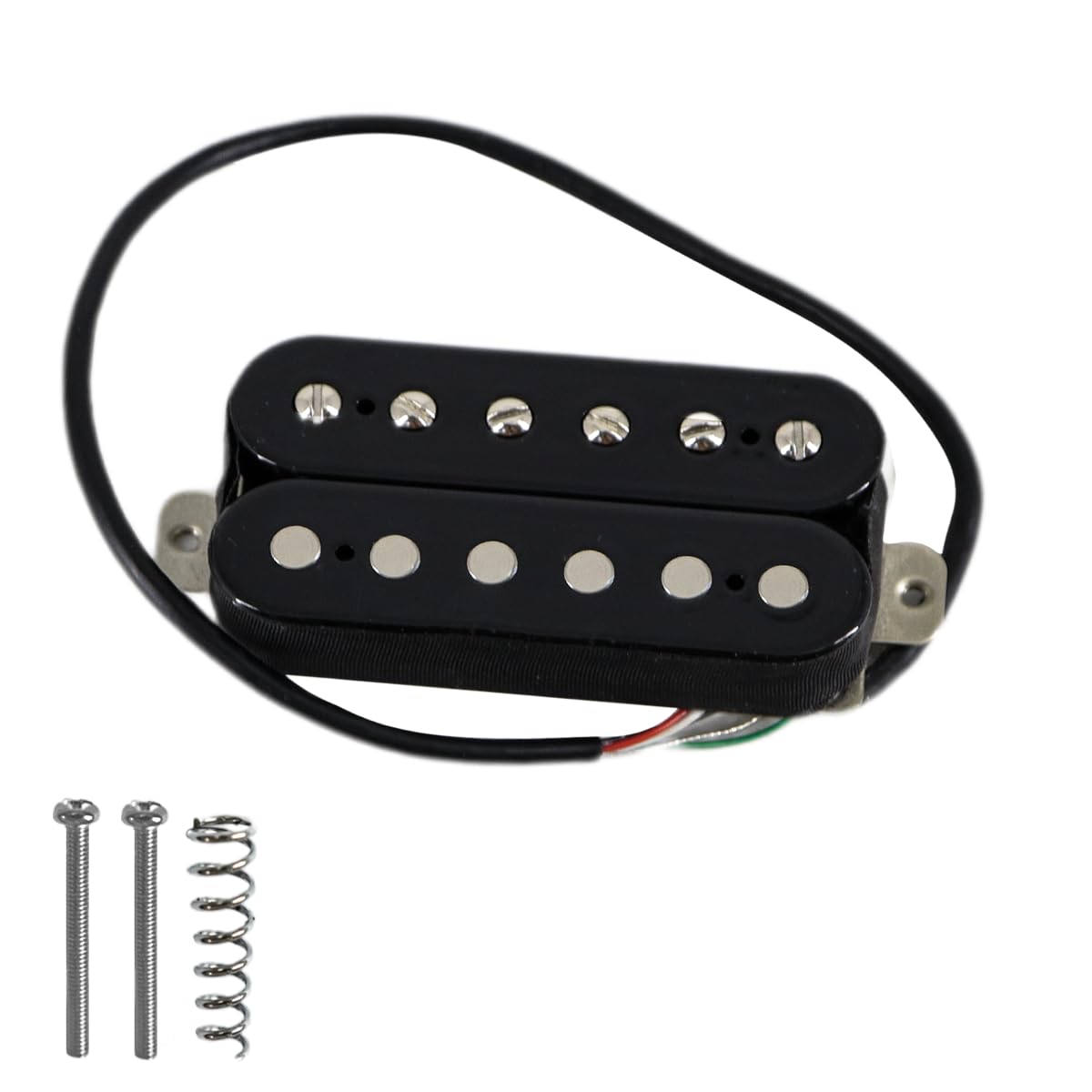 Guitar Madness Humbucker Manico HexBucker Nero Alta Uscita 50mm - Passivo Per Chitarra Elettrica