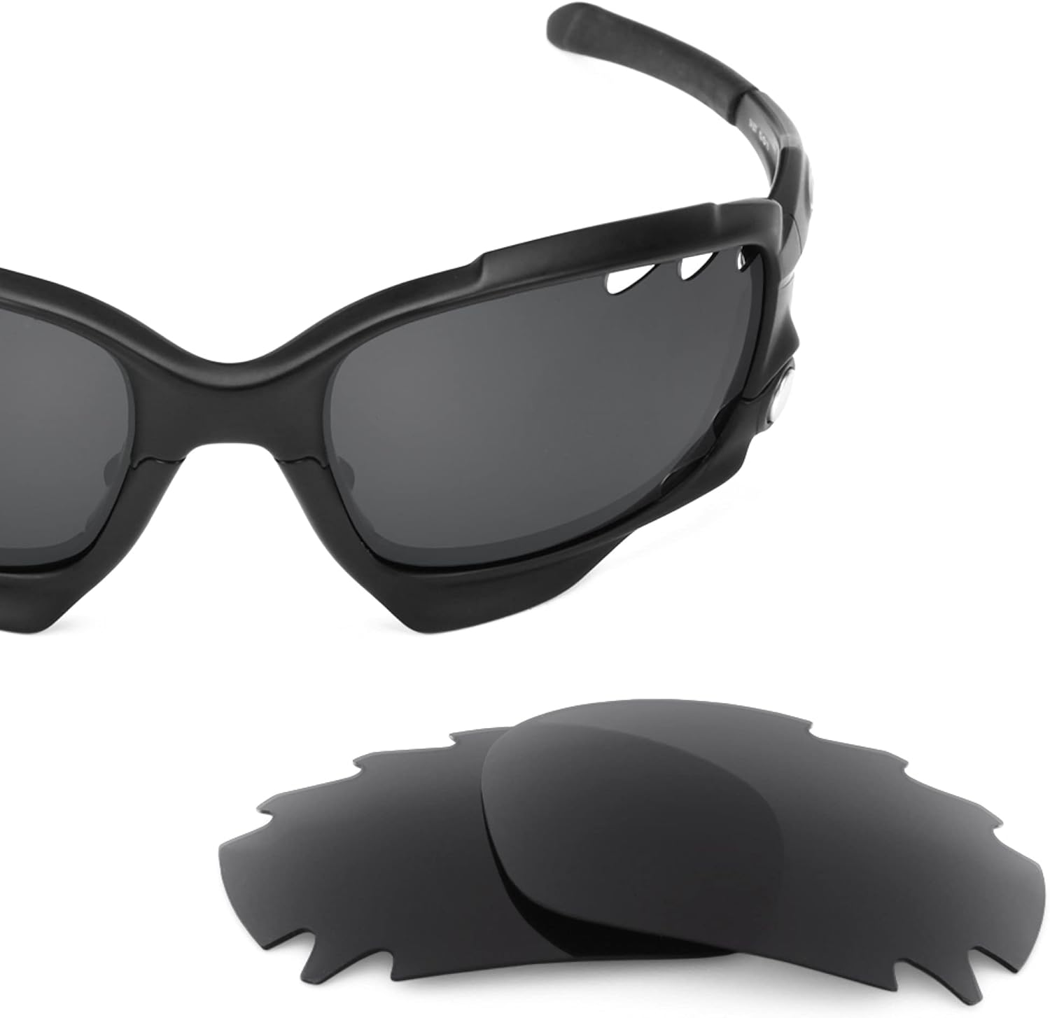 Revant Replacement Lenses for Oakley Jawbone Vented (Low Bridge Fit) Sunglasses - Non-Polarized Stealth Black