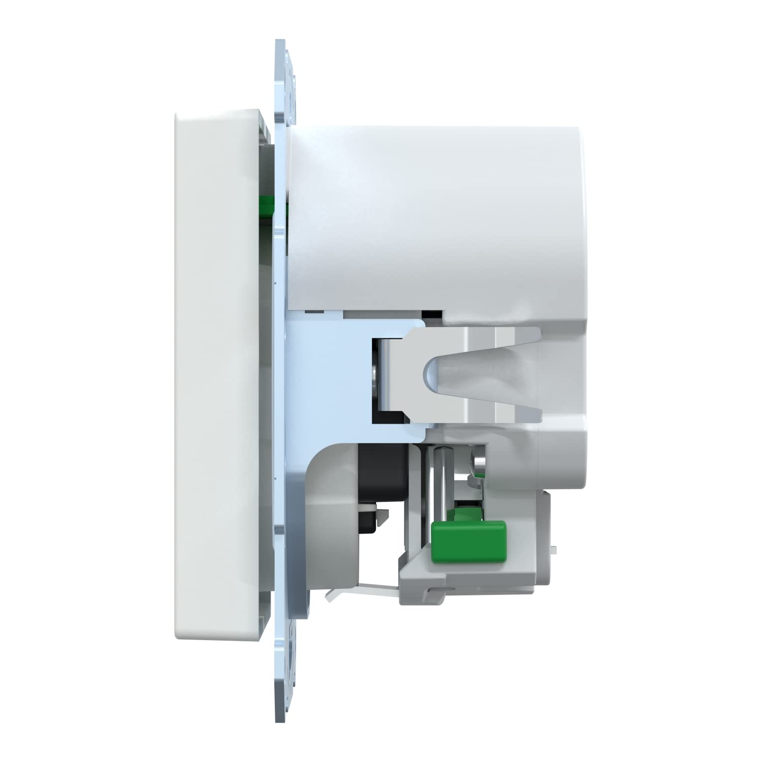 Schneider Electric Merten MEG2367-0325 gniazdo wtykowe USB Schuko, typ USB A+C, system M, podtynkowe, aktywna biel, numer artykułu