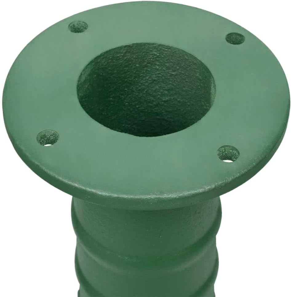vidaXL Durable Cast Iron Garden Hand Water Pump Stand - Sturdy and Versatile - 26" Height - Compatible with Hand Water Pumps - Easy Assembly - Green