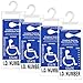 LotFancy Handicap Parking Placard Holder Cover by, Disabled Parking Permit with Large Hanger for Autos, Pack of 4
