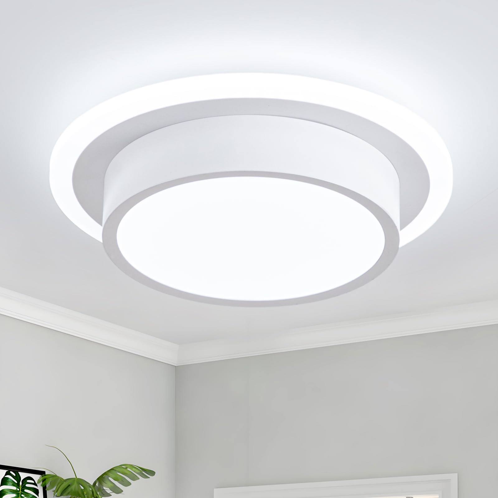 Photo 1 of EIDISUNY Modern LED Ceiling Light Fixture, 32W, 6000K Cold White