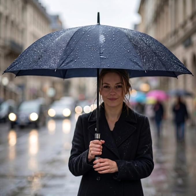 Image of Premium Auto Open 47 inch Big Size Umbrella for Men & Women | Windproof & UV Protection Umbrella With Strong Frame and Comfortable Grip Handle