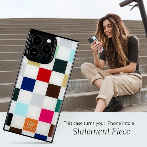 Image of COCOMII Rectangle for iPhone 14 Pro Case, Le Carre de Luxe Checkered
