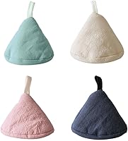 Vista 1 de Cabilock Manopla de horno para horno, 4 unidades, de algodón, soporte para mango caliente, triangular, para sartén sin sartén, tapas de silicona