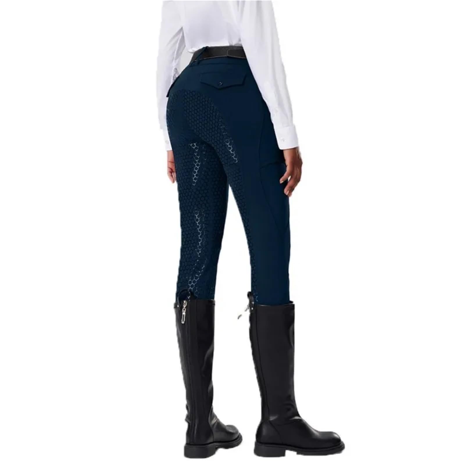Pantaloni da Equitazione for Uomo e Donna, Interamente in Silicone, ad Alta Elasticità Asciugatura Rapida per Equitazione