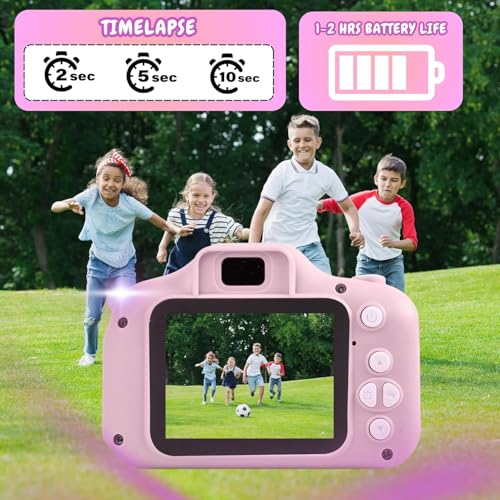Image of BuyLuxe Kids Camera for Boys & Girls | HD Digital Mini Camera with Video Recording, Photo Capture, Rechargeable Battery | Lightweight & Portable Toy Camera for Kids
