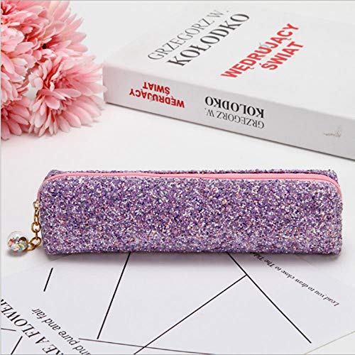 Preisvergleich Produktbild Huapole Briefpapierbleistiftbeutellaser-Paill... Liefert Bunten Briefpapierbeutel, Die Purpurroten Pailletten, 22 * 4 * 5M