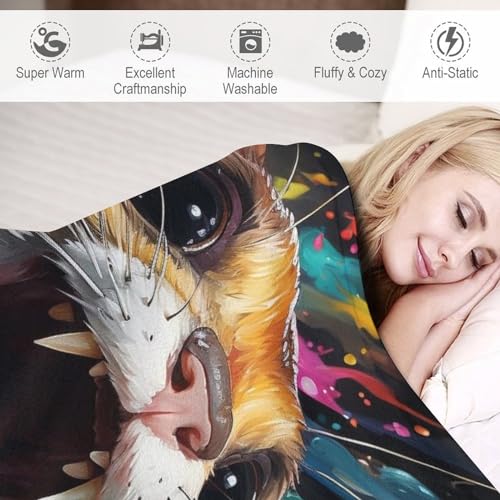 Couverture jeté flanelle souris douce chaude durable 130x180cm - 4
