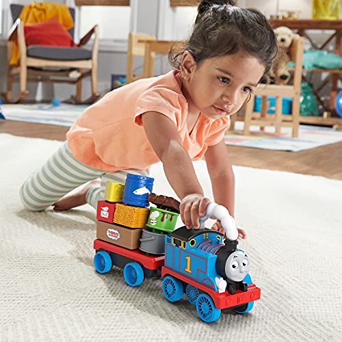 Fisher-Price Thomas & Friends Wobble Cargo Stacker Train, push-along engine with stacking blocks for toddlers and kids ages 2 years and up - Image 8