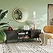 WLIVE Modern TV Stand for 55 60 inch TV, Entertainment Center TV Console with Storage Cabinets & Open Shelf, Media Console for Living Room, Black