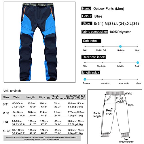 Sidiou Group Pantaloni da Trekking Uomo Pantaloni