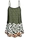 Cestyle Tunic Tank Tops for Women,2022 Woman's Summer Basic Causal Printed Leggings Shirts Spring Fashion Sleeveless Loose Fit Knit Spaghetti Strap Long Camisoles Green XX-Large
