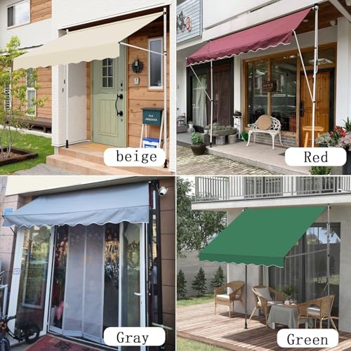 Toldo retráctil manual para evitar el calor en terrazas de exterior 7