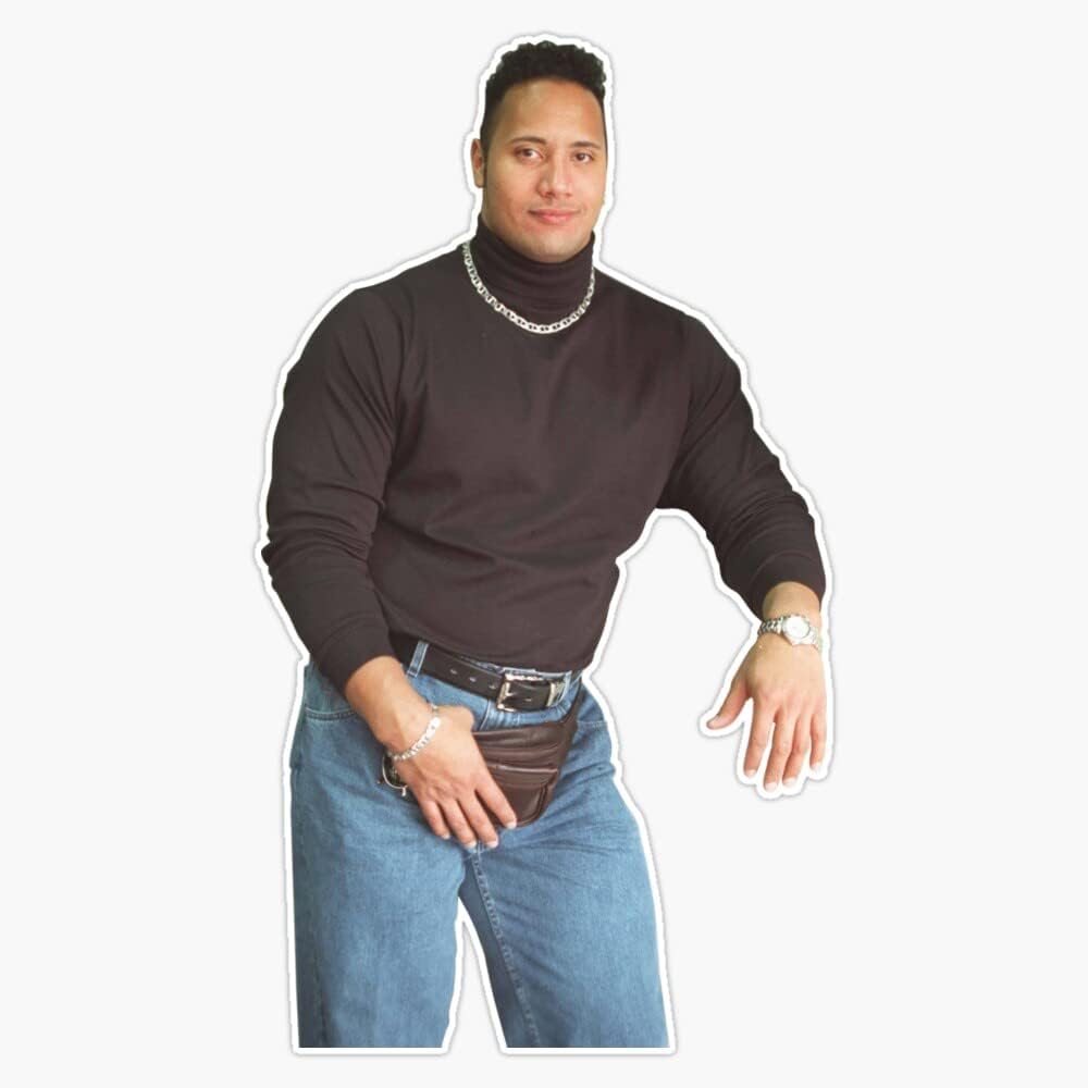 Vision Signs Dwayne The Rock Johnson Turtleneck Comoros | Ubuy