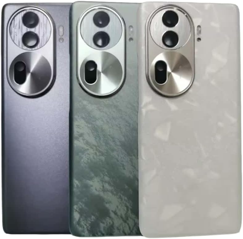 YOOOKOOO Compatible Rear Back Cover for Oppo Reno11 Pro – Battery Door Housing Replacement Part (White No Lens)