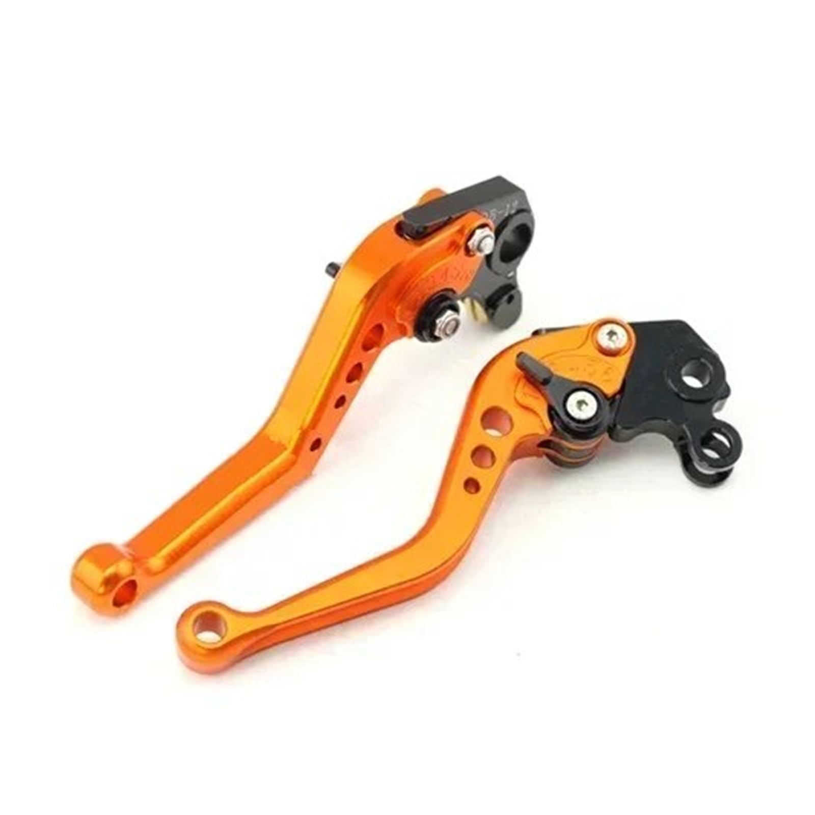 Tingyus Orange Motorbike Brake Lever For Tdm 900 Bt1100 For Bulldog Fz6 Motorcycle Cnc Control Handles Tie Rod Short Brake Clutch Levers(Orange)