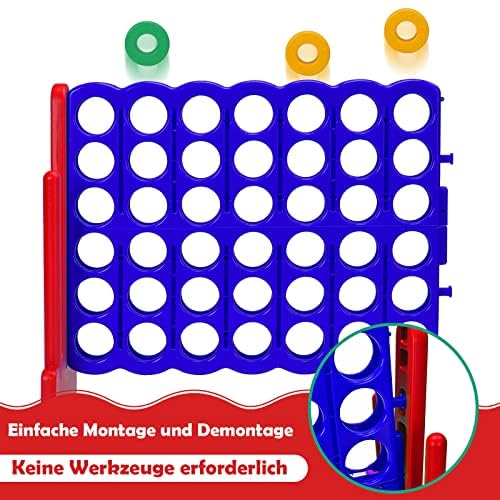 Generisch 37521SP-RE-VC gra 4 zestaw do gry, niebieski + czerwony, 84 x 33 x 79 cm