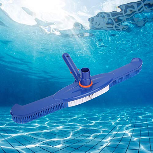 soAR9opeoF SoFull 20inch Swimming Pool Cleaning Brush Head Pond SPA Wall Floor Broom Cleaner Tool,Swimming Pool Suction Vacuum Head, Brush Cleaner Blue White