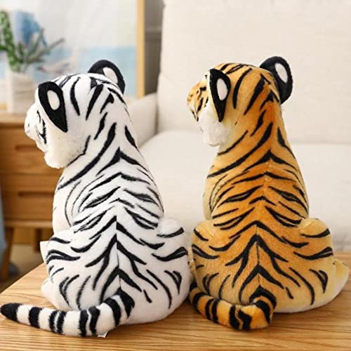 Image of Tickles Siberian White Tiger Soft Stuffed Plush Animal Toy for Kids Boys & Girls Birthday Gift (Color: White Size: 30 cm)