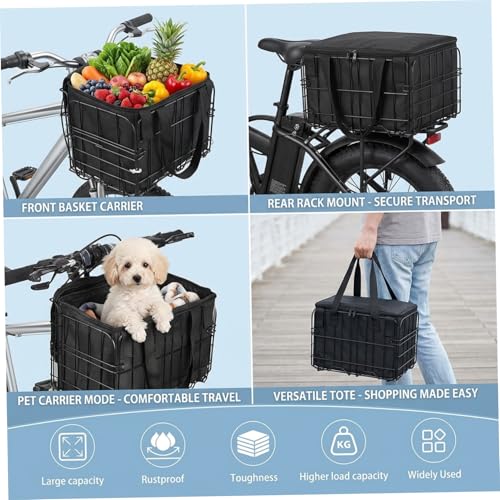 Panier avant de vélo anti-secousse pour transporter vos objets fragiles sans risque - 4