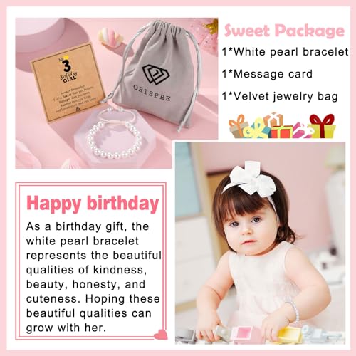 Image of Pearl Bracelets- Birthday Gifts for 10 13 16 Year Old Girls 10th 13th 16th Birthday