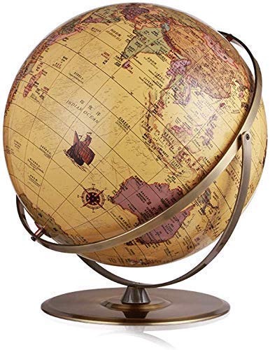 LOKLNEYK Globo terráqueo, Adorno Decorativo de Globo terráqueo, geográfico for el hogar, la Oficina, Escritorio, educación, Globos interactivos, Juguetes educativos