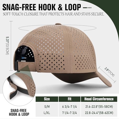 Image of AOPREL Baseball Cap Breathable Mesh Golf Hat Quick Dry Adjustable Baseball Hats for Men and Women Sport Running Workout