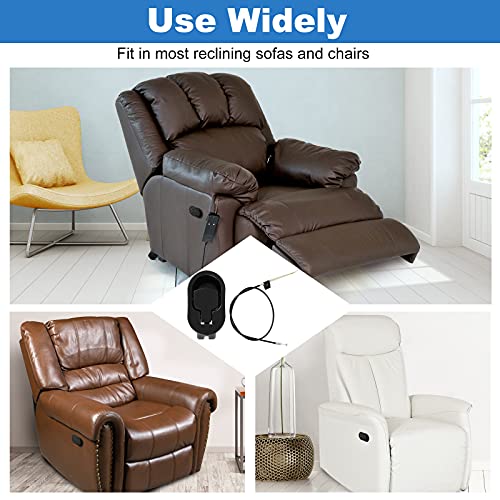 Nonley 2 Pack Metal Recliner Handle Replacement Parts With Cable,Universal Recliner Sofa Chair Couch Pull Handle, Fits Most Major Recliner Chair Furniture, Exposed Cable Length 4.9Inch #TOP6