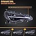 VLAND Projector Headlights Compatible with Toyota 86 & Subaru BRZ 2013-2020/Scion FR-S 2013-2016, with Dynamic Animation & Sequential Turn Signal, 1 Pair no need bulbs