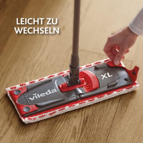 Vileda Ultramax XL Komplett Set, XL Bodenwischer und Eimer mit Presse, Mikrofaserbezug, für alle Hartböden… – Ansicht 6