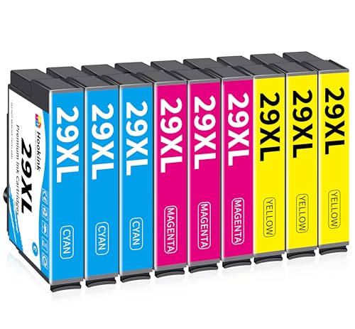 Hookink 29 XL Cartuchos de Tinta Compatible para Tinta 29XL para Expression Home XP-332 XP-247 XP-235 XP-245 XP-342 XP-255 XP-442 XP-335 XP-432 XP-345 XP-355, Cian Magenta Amarillo, Paquete de 9