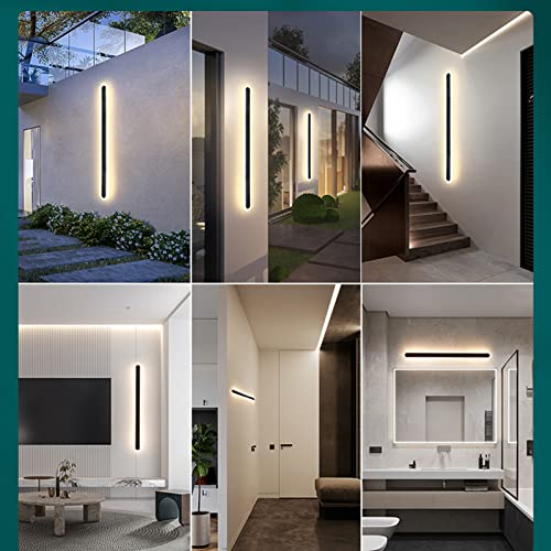 Boajuna Long Strip Wall Light, Outdoor Long Led Porch Lights,Warm Acrylic Wall Lamp, Waterproof Ip65 Wall Light Fixture For Porch, Living Room, Patio, Bathroom, Garage #TOP2