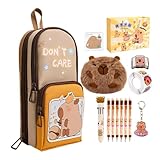 Présentation prête à offrir : Cette trousse à crayons capybara est idéale pour les amateurs de papeterie, fonctionnalité et réconfort dans un cadeau polyvalent pour toute occasion. Son emballage raffiné la rend parfaite comme cadeau d'anniversaire ou de fête, transmettant chaleur et encouragement avec élégance.