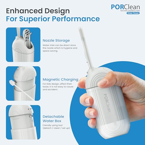 Image of WASH301 PRO Electric Water Flosser for Teeth | 120 PSI Deep Cleaning, 3 Modes with 9 Adjustable Pressure Dental Flosser | 180ml Tank, 5 Tips | Oral Irrigator floss - 1 Year Warranty