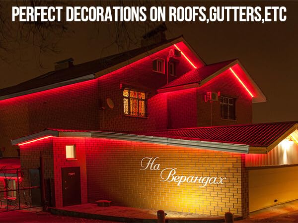 Tira de luces LED RGB impermeable de 200 pies para exterior miniatura 5