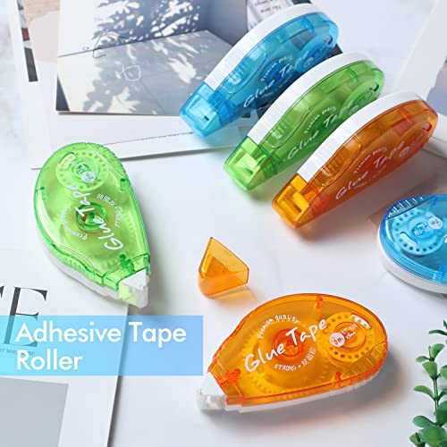 24 Pack 0.3 Inch by 315 Inch Scrapbook Tape Roller Adhesive Dots Roller