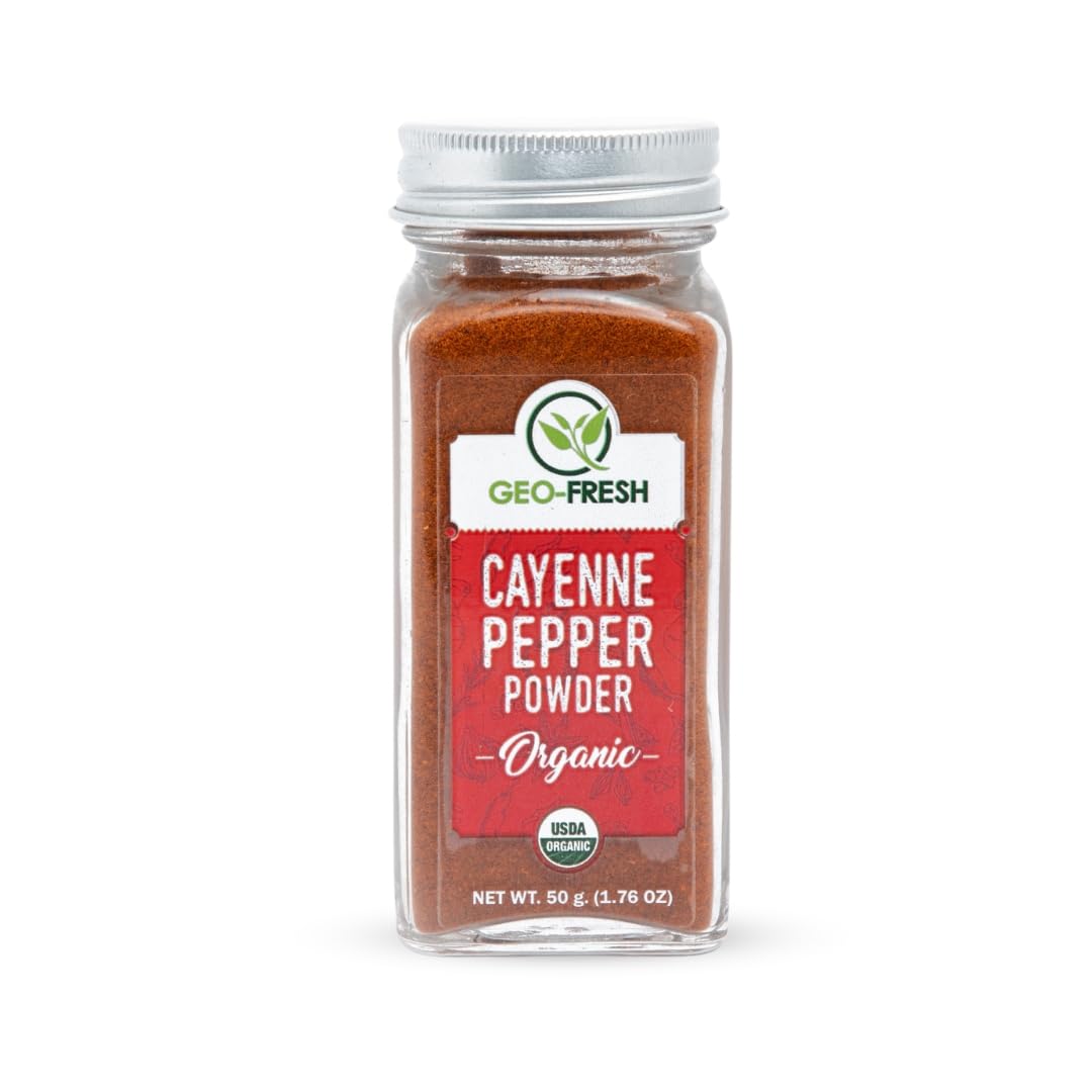 Geo-Fresh Organic Cayenne (Chilli) Powder, 50g| Spicy, Smoky Powder| 100% Organic, Non-GMO, USDA Certified, Jaivik Bharat Certified (B0775XMBRY) Amazon Price History, Amazon Price Tracker