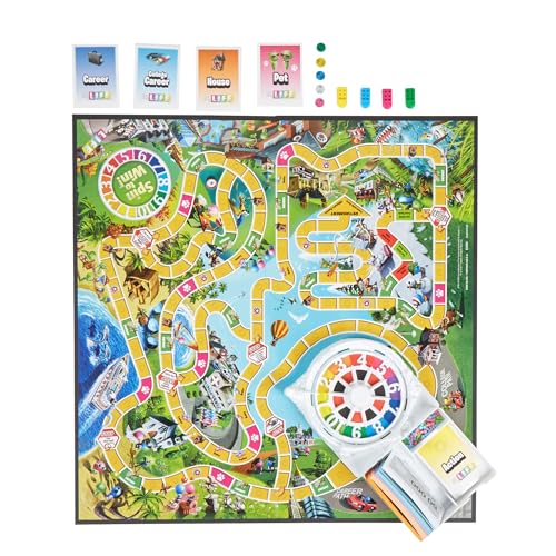 Image of DUNGRANI The Game of Life Family Board Game for 2-4 Players, Ages 8 and Up, Multicolor