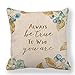 RKZM Fodera per Cuscino Blu Fiori ad Acquerello Lino/Cotone Federa per Divano e Cuscino Decorativo per la casa 45 * 45Cm 4Pz