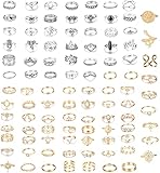 MATERIAL DE ANILLO DE NUDEL: este juego de anillos de nudillo está hecho de aleación ambiental, saludable y cómodo de usar, diseño retro, tallado elegante y un cómodo juego de anillo de nudillo que vale la pena comprar. Harán que sus dedos sean más delgados y hermosos.