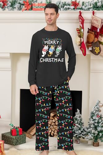 ALISISTER Matching Christmas Pajamas for Couples Men and Women Xmas Pjs Sets Long Sleeve Sleepwear2